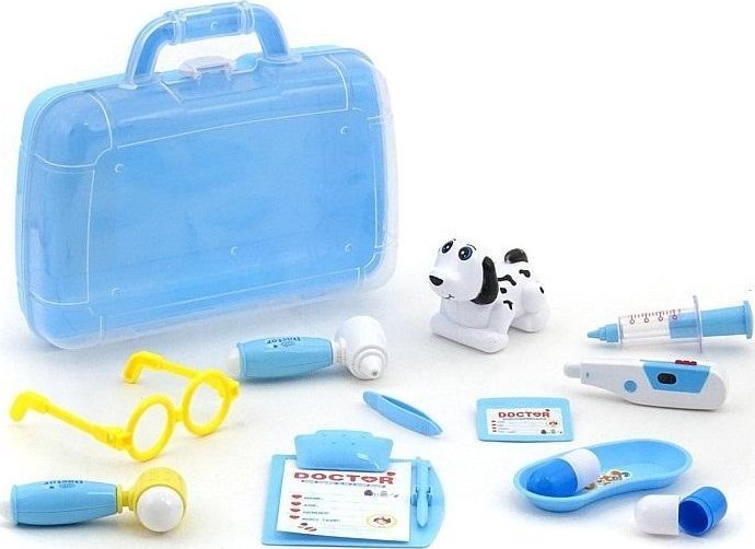 Zestaw weterynarza w walizce światło dźwięk