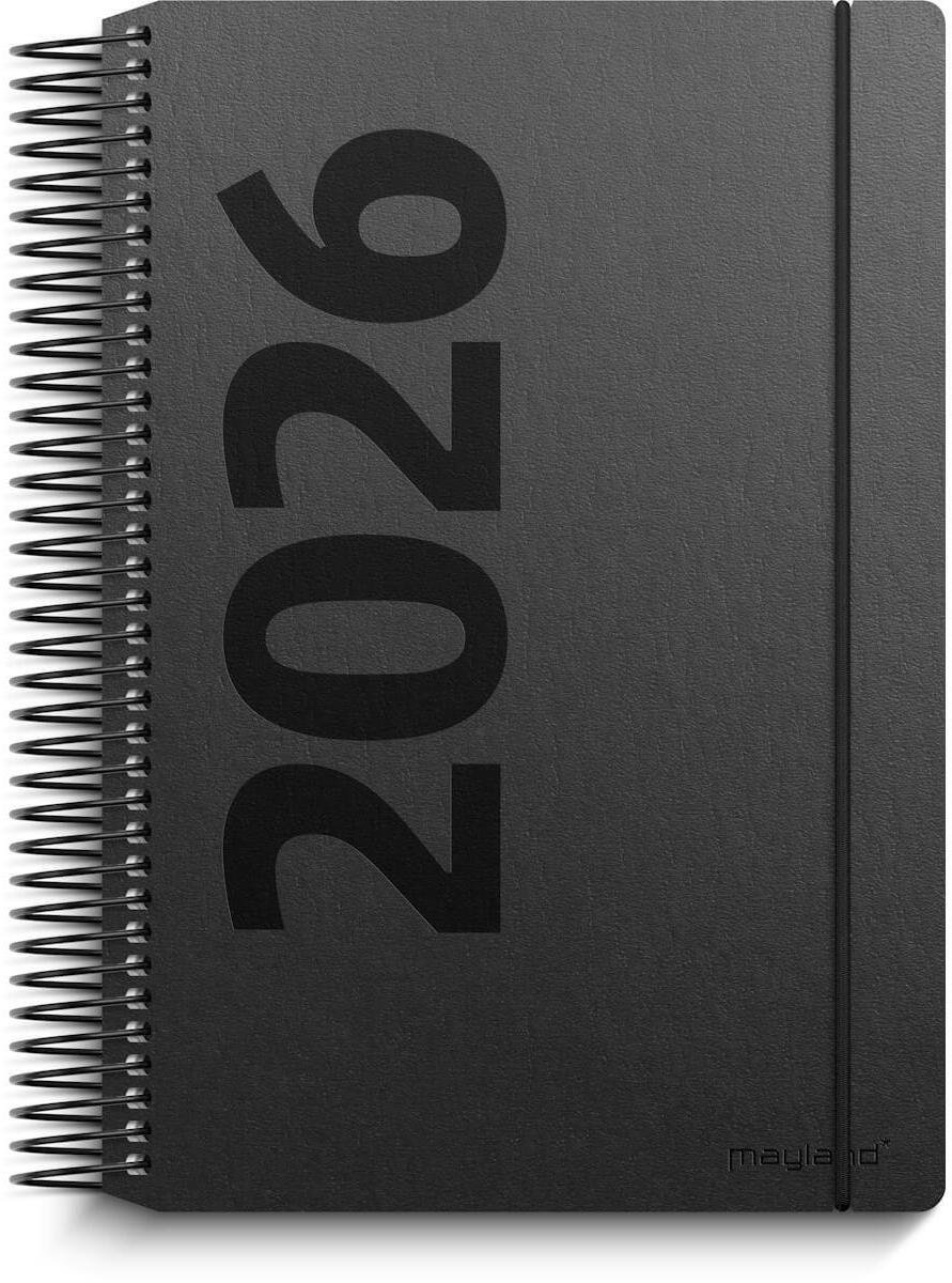 Mayland-Burde Dagskalender czarny karton z recyklingu 2026