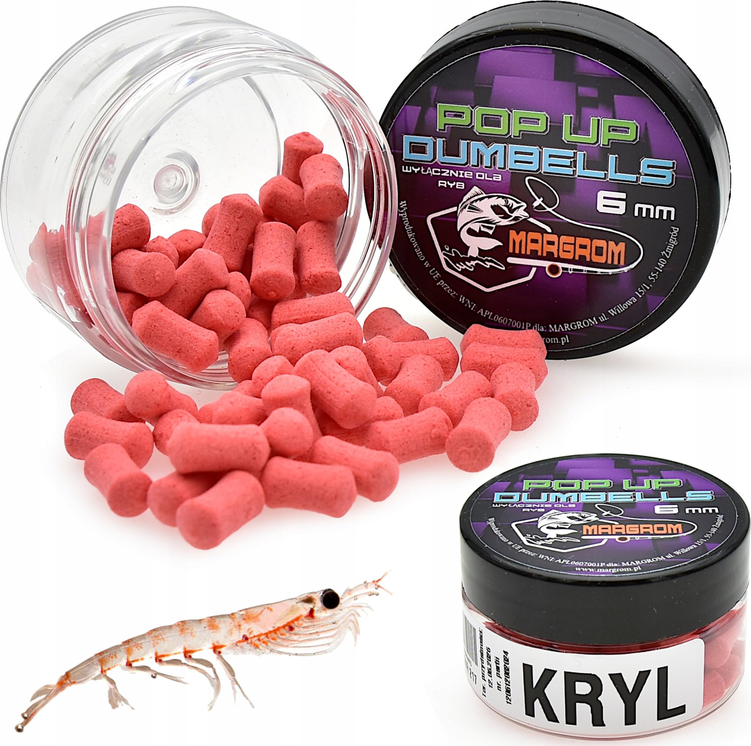 Margrom Dumbells POP UP 6 mm Margrom KRYL przynęta Method Feeder