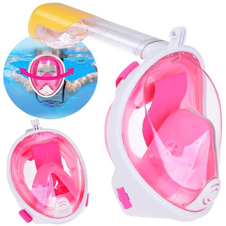 Pełna Maska z rurką do nurkowania i snurkowania S/M SP0762 RO EDUKAMP