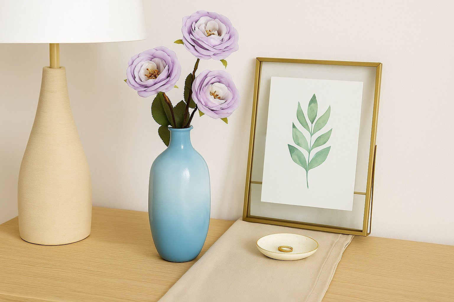 Wazon szklany 31 cm niebieski 5463c San Miguel