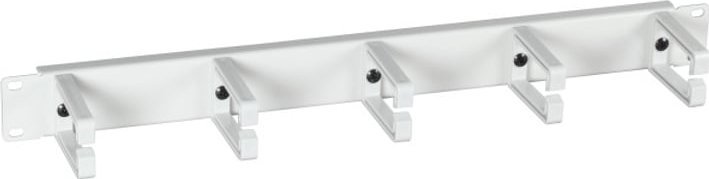 EFB EFB 48,26cm 19Zoll 1HE Kabelfuehrungspanel mit 5 Buegeln aus Kunststoff RAL7035 Grau 70mm Buegellaenge