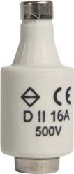 Hager Wkładka bezpiecznikowa 16A DII gF 500V (LE27F16)