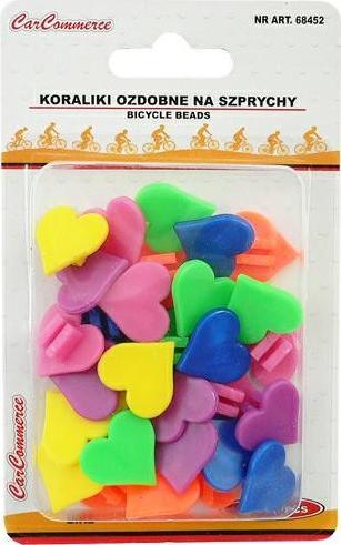 Carcommerce Koraliki na szprychy - serduszka
