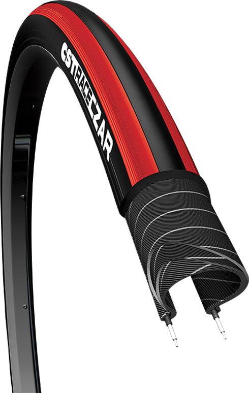 CST Opona CST CZAR PRO 700x25C C-1406 czarno-czerwona zwijana uniwersalny