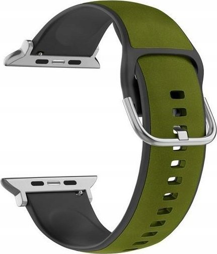 Beline Beline pasek Apple Watch Silico Leather 38/40/41mm zielono-czarny /green-black box
