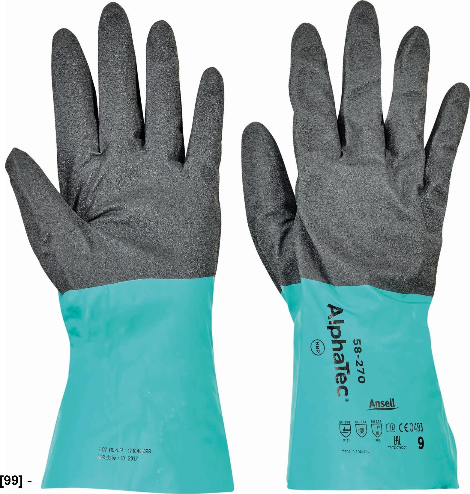 CERVA ALPHATEC TM 58-270 - rękawice chemoodporne 8