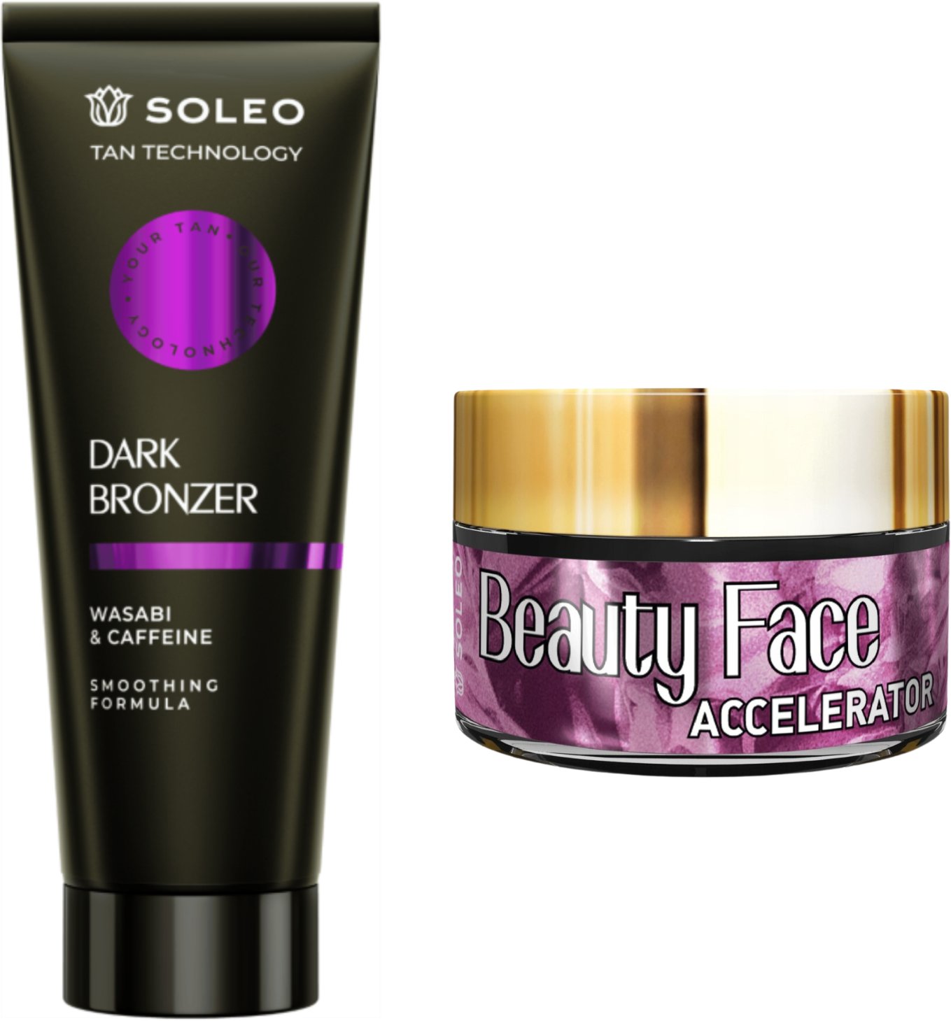 Soleo Tan Technology Dark Bronzer + Słoiczek Beauty Face
