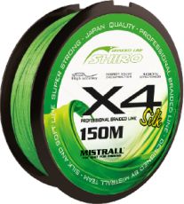 Mistrall Plecionka Shiro Silk Braided Line X4 - Green 150M Mistrall 0,25 zm-3420025