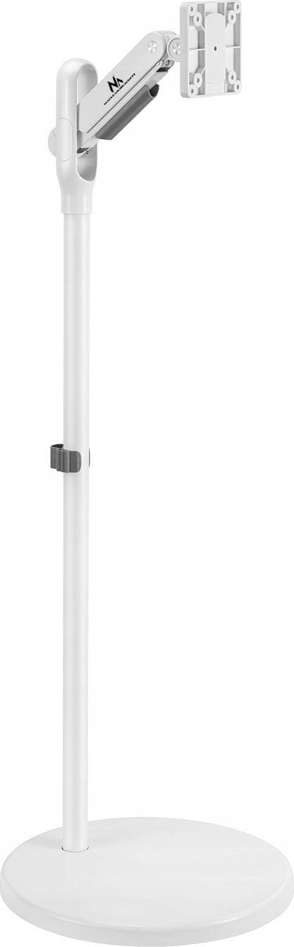 Maclean Mobilny stojak podłogowy na monitor/TV Maclean, sprężyna gazowa, 17"-35", 2-10kg, biały, MC-970W