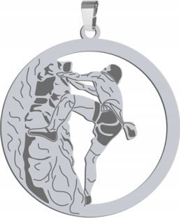 Radziszewska Jewellery Srebrna Zawieszka Wspinaczka górska GRAWER