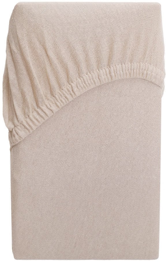 FITTED SHEET COTTON 140X200+25 TAUPE