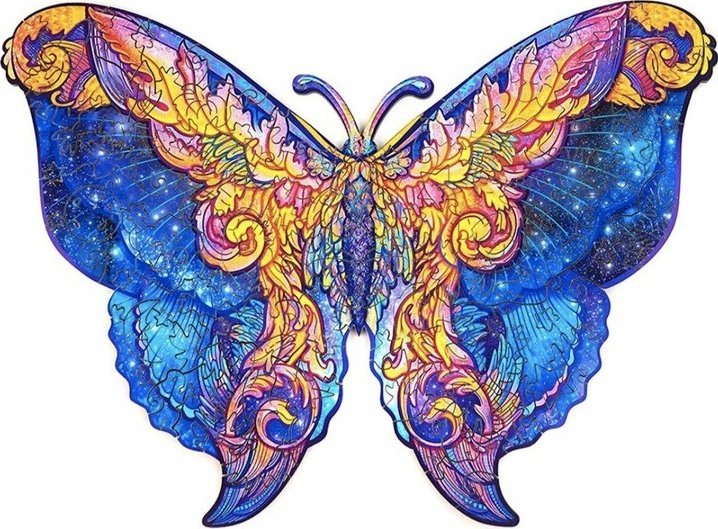 Puzzle Drewniane Dla Dorosłych Kolory Motyl