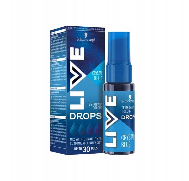 SCHWARZKOPF_Live Drops zmywalna farba do włosów Crystal Blue 30ml