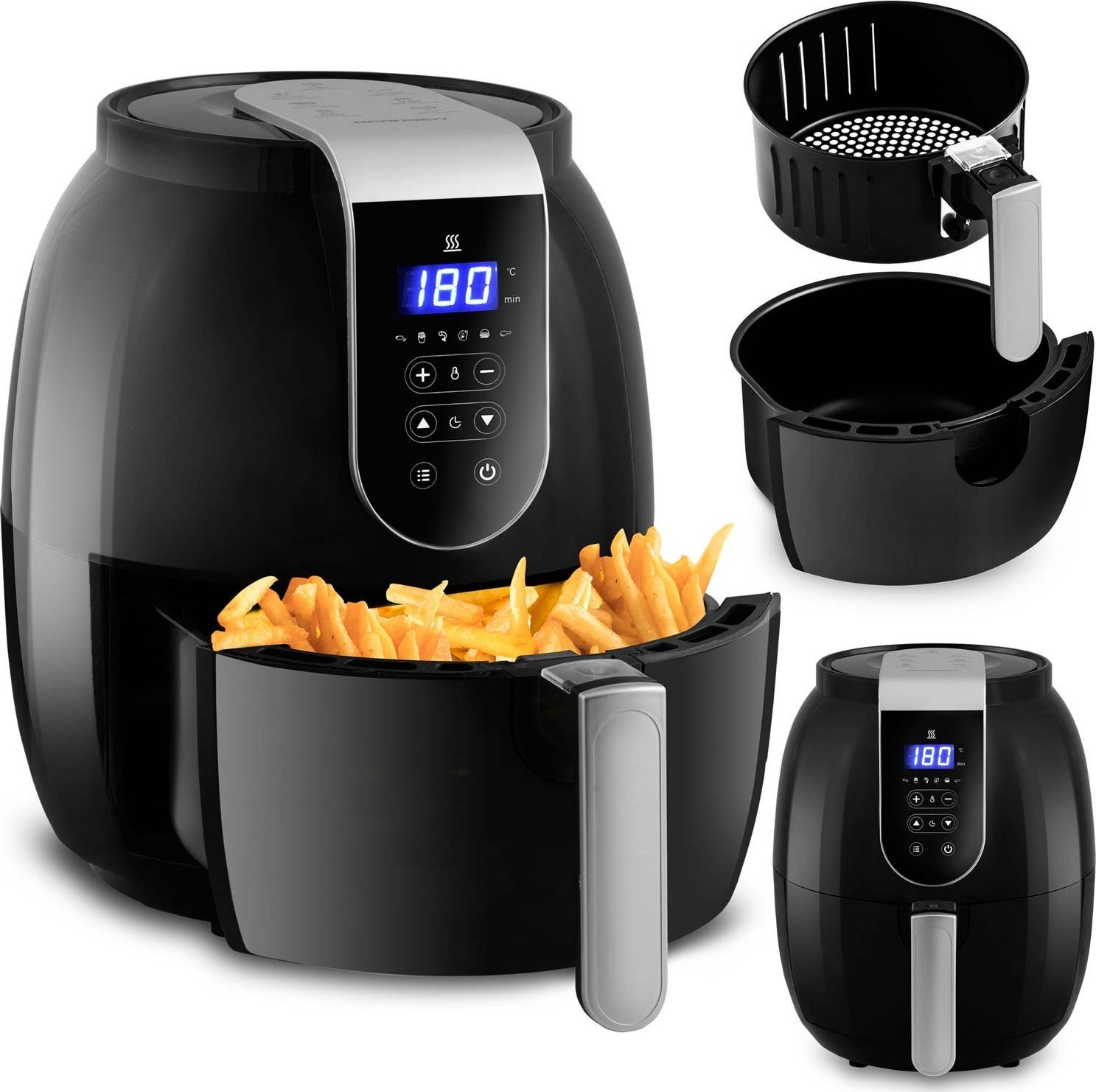 Frytkownica beztłuszczowa Berdsen z wyświetlaczem Air fryer BD-651