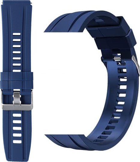Rubicon Pasek silikonowy Rubicon RNCF22 - 22 mm granatowy