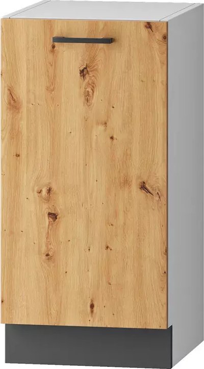 Elior Stojąca szafka kuchenna z półkami dąb artisan - Rimer 5X 40 cm