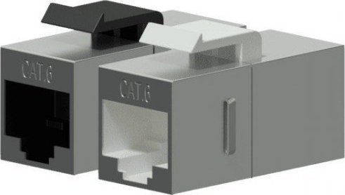 Procab Procab VCK510/S Keystone adapter - CAT6 RJ45 - RJ45 - metal shielded Keystone adapter cat6 rj45