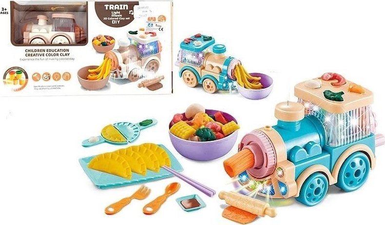 Wyciskarka do plastoliny Lokomotywa z akcesoriami