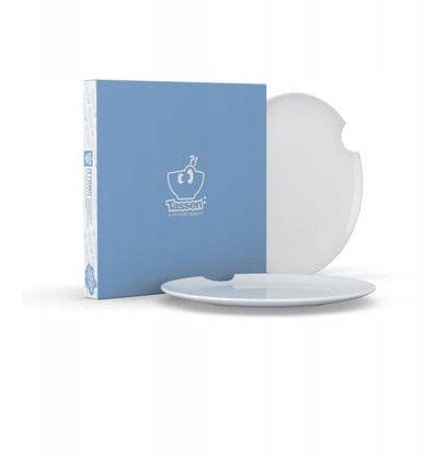 FIFTYEIGHT 2 Speiseteller mit Biss Ø 28cm weiß