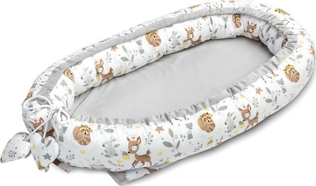 Sensillo KOKON VELVET 80x45 LEŚNA PRZYGODA BIAŁY /8816