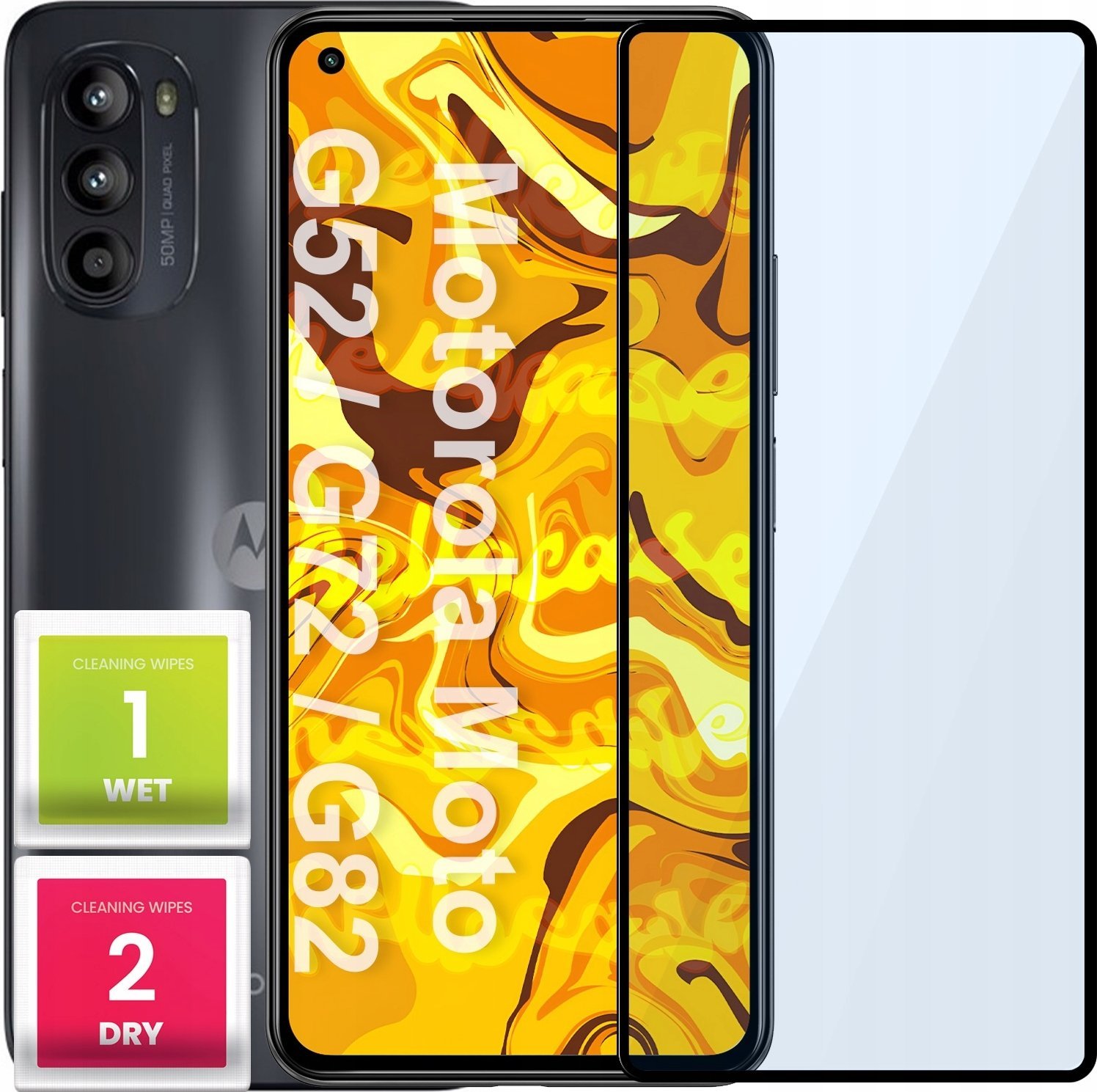 Hello Case SZKŁO HARTOWANE DO MOTOROLA MOTO G82 5G PEŁNE NA CAŁY EKRAN SZKIEŁKO SZYBKA