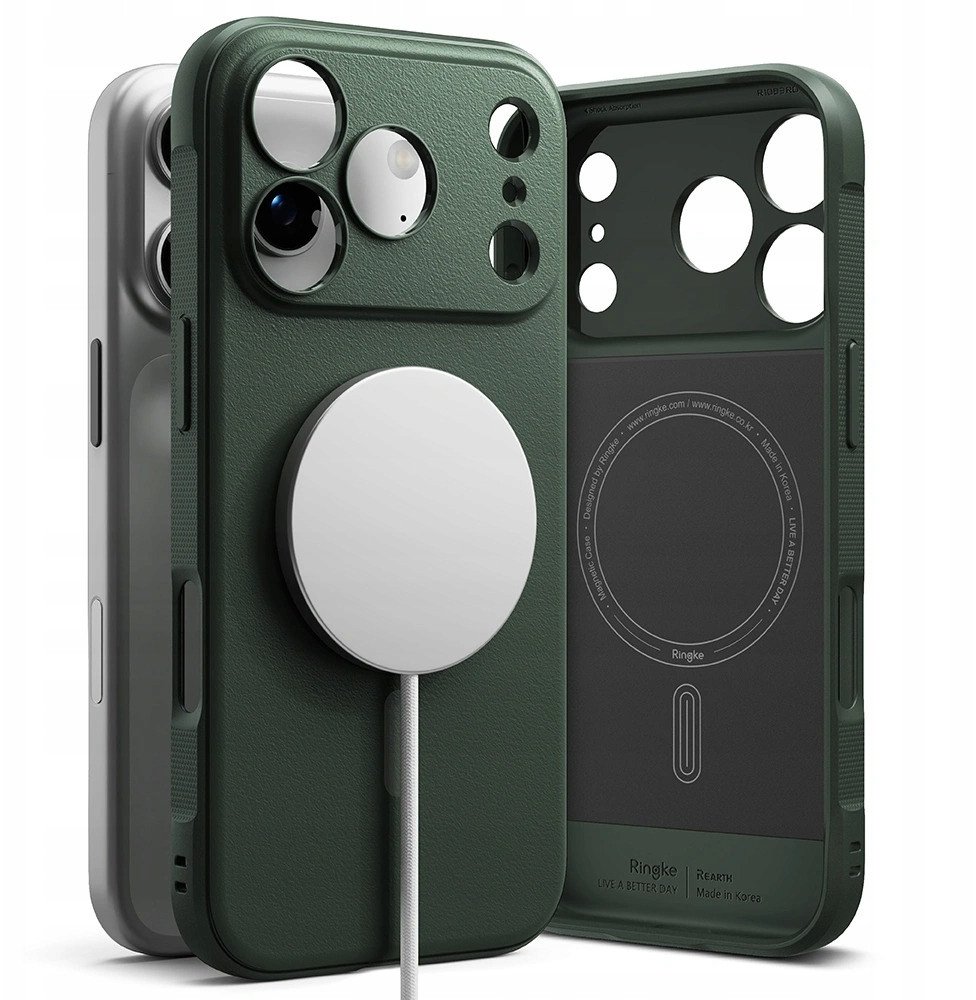 Etui Ringke Onyx Magnetic MagSafe do Apple iPhone 17 Pro Dark Green