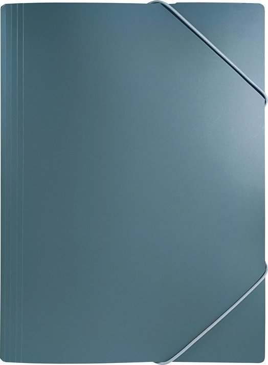 Biurfol Teczka rysunkowa z gumką A4 plastikowa PP soft touch szara BIURFOL