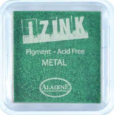 Aladine Tusz na papier do stempli zielony met.