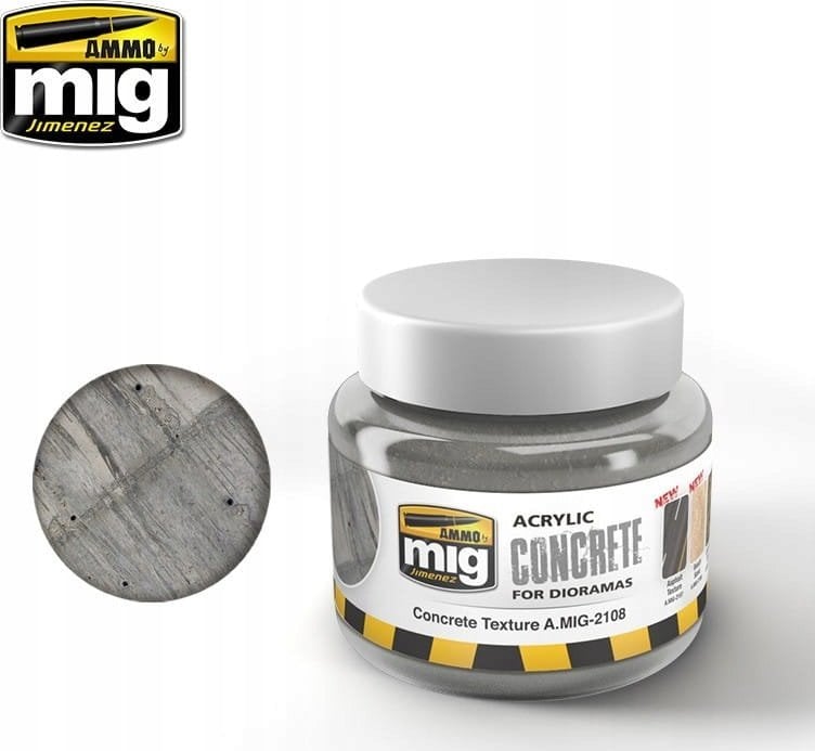 Vallejo Ammo: Acrylic Mud for Dioramas - Concrete Texture (250 ml)