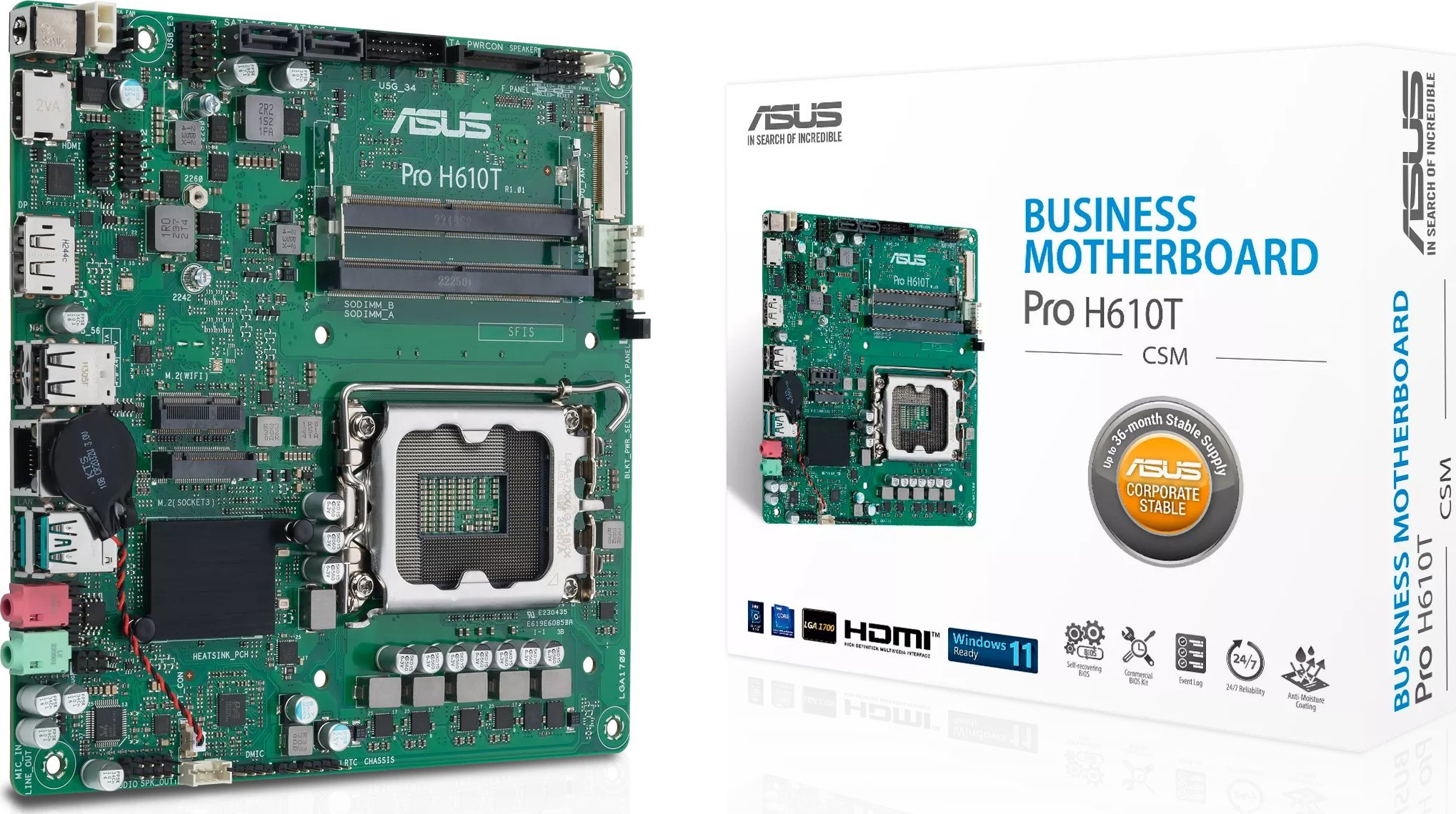 Płyta główna Asus PRO H610T-CSM