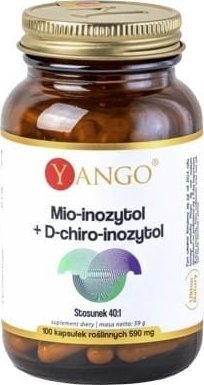 YANGO_Mio-inozytol + D-chiro-inozytol suplement diety 100 kapsułek