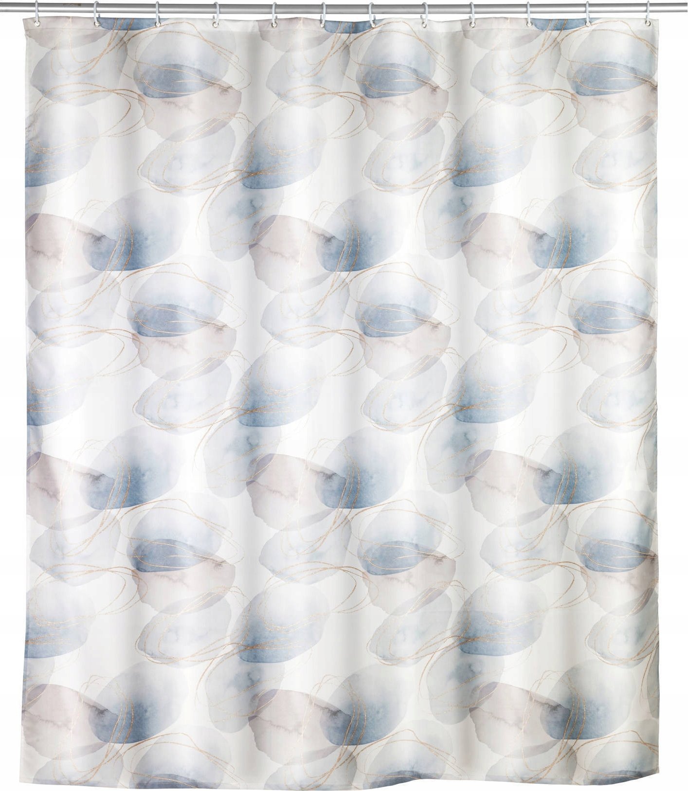 Wenko Zasłona prysznicowa z powłoką antypleśniową NAVAN, 180 x 200 cm, tworzywo sztuczne, WENKO