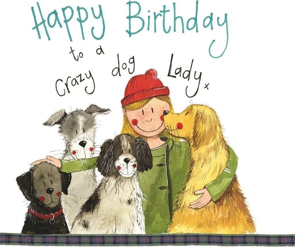 KUKARTKA Karnet Urodziny S179 Crazy Dog Lady Psiara