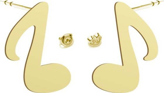 Radziszewska Jewellery Kolczyki z Nutką srebro pozłacane