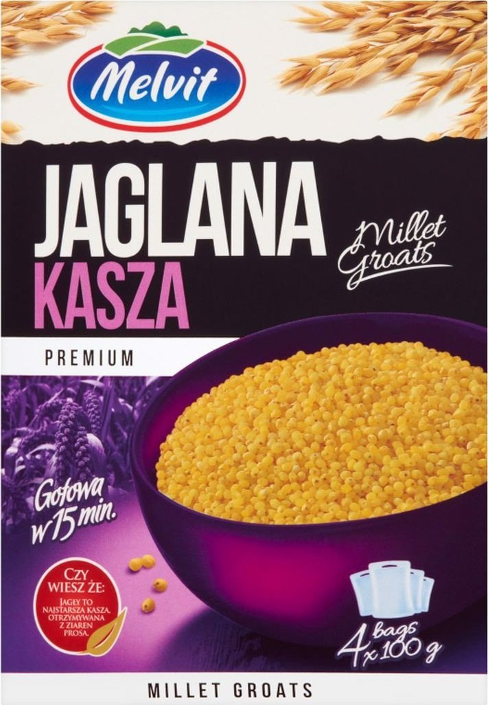 Melvit Melvit Premium Kasza jaglana 400 g (4 torebki)