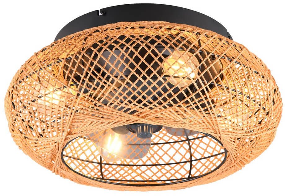 Wentylator RL Light Lampa sufitowa Lillesand R67302126 wentylator brązowy