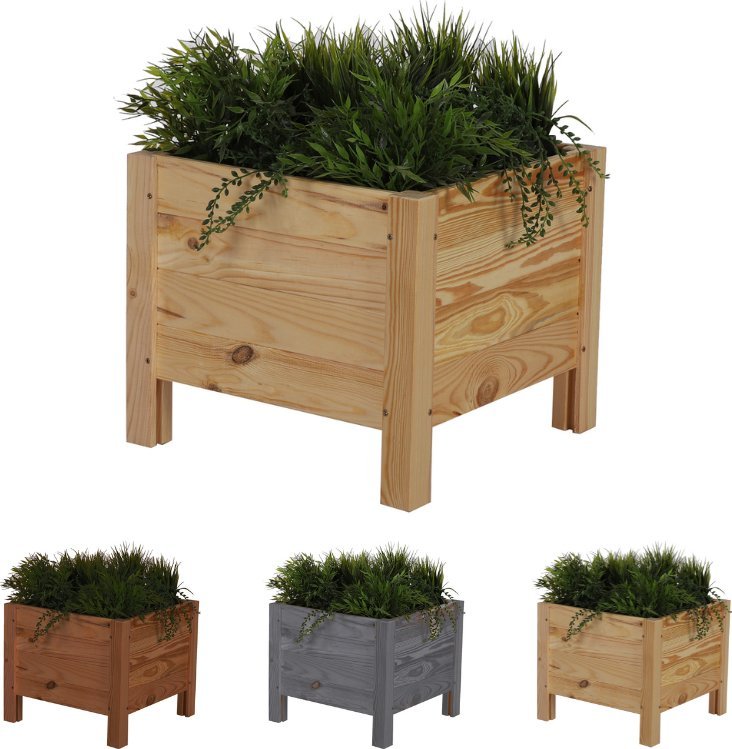 Wamar-Sosenka Drewniana donica RD-DNC /34x40x40cm/ Naturalna Drewno Sosnowe