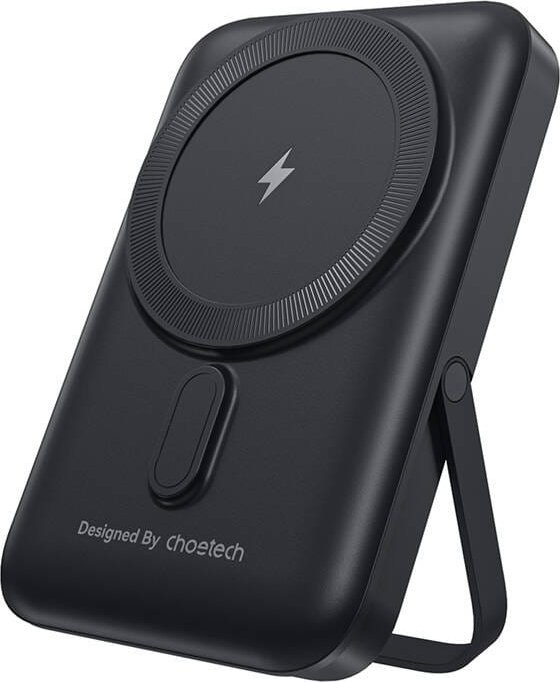 Powerbank magnetyczny Choetech B743 10000mAh 20W PD z podstawką (czarny)