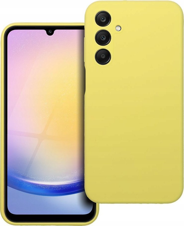 OEM Futerał SILICONE 2mm do SAMSUNG A25 5G żółty