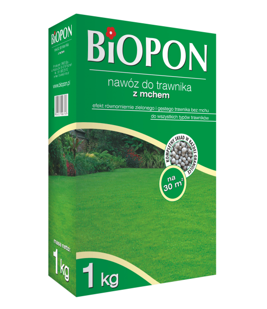 Biopon Nawóz granulowany do trawników z mchem 5kg (1121)