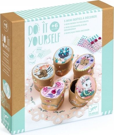 Djeco Djeco Pasidaryk pats - Mini papuošalų dėžutės - Žavinga