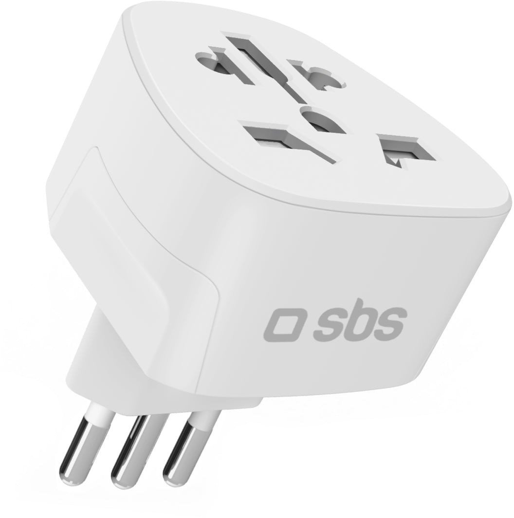 Adapter podróżny SBS IT - uniwersalny - biały