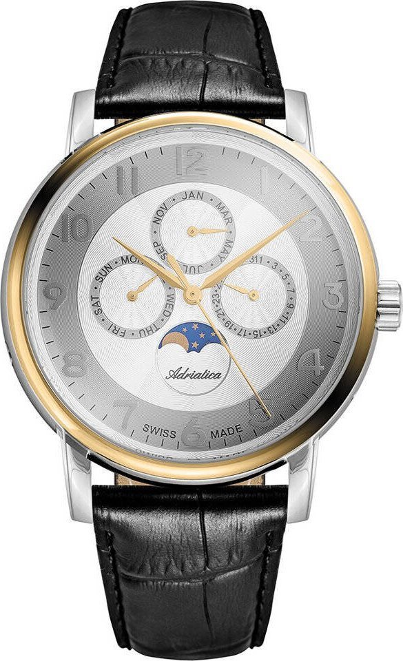 Zegarek Adriatica Zegarek Męski Adriatica na Pasku A8274.2223QF - Multifunction Swiss Made