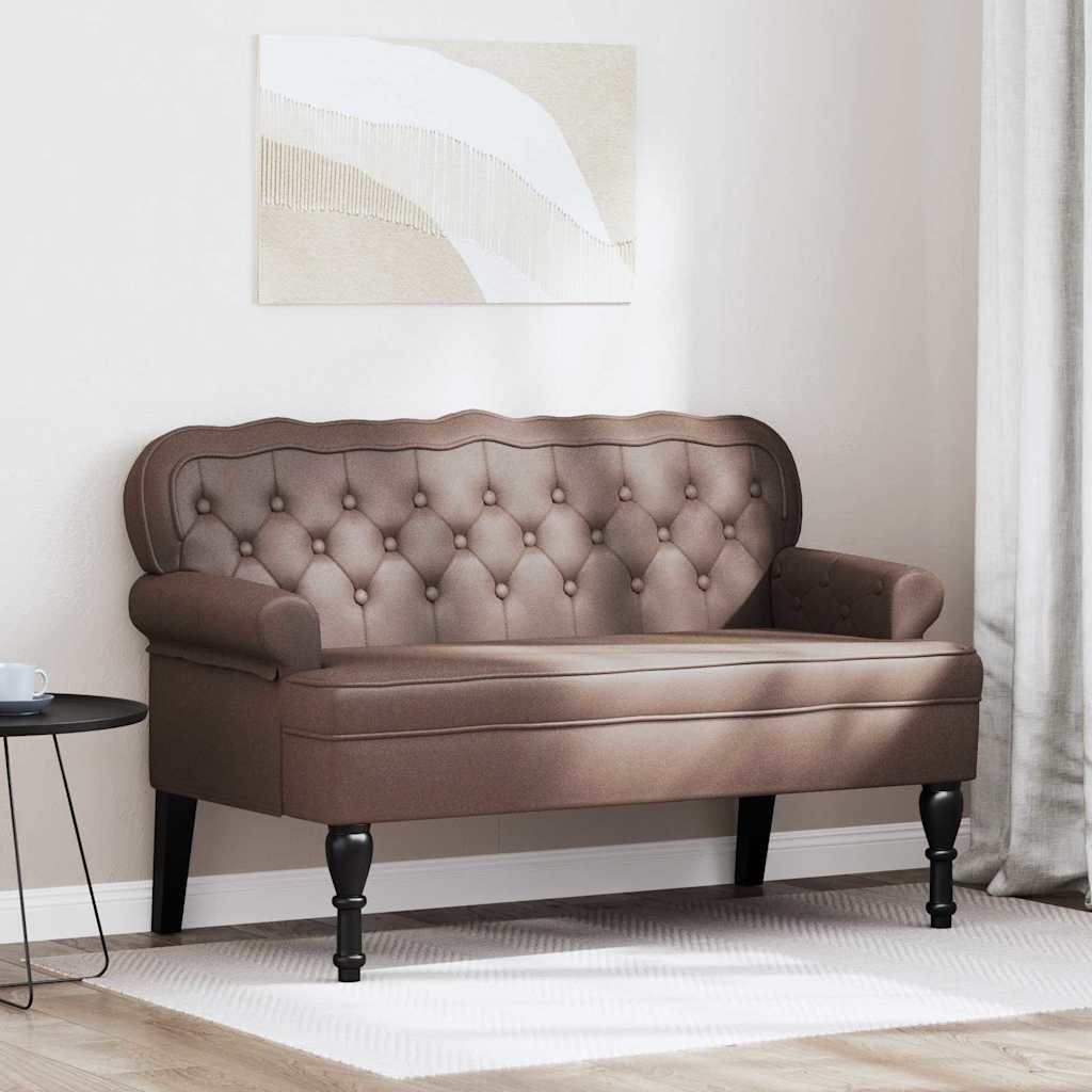 vidaXL Fotel Chesterfield Brązowy 119.5 x 64.5 x 75 cm