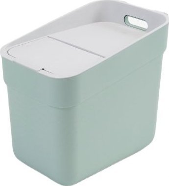 Kosz na śmieci Kadax do segregacji uchylny zielony