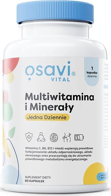 Osavi Osavi - Multiwitamina i Minerały Jedna Dziennie, 60 kapsułek