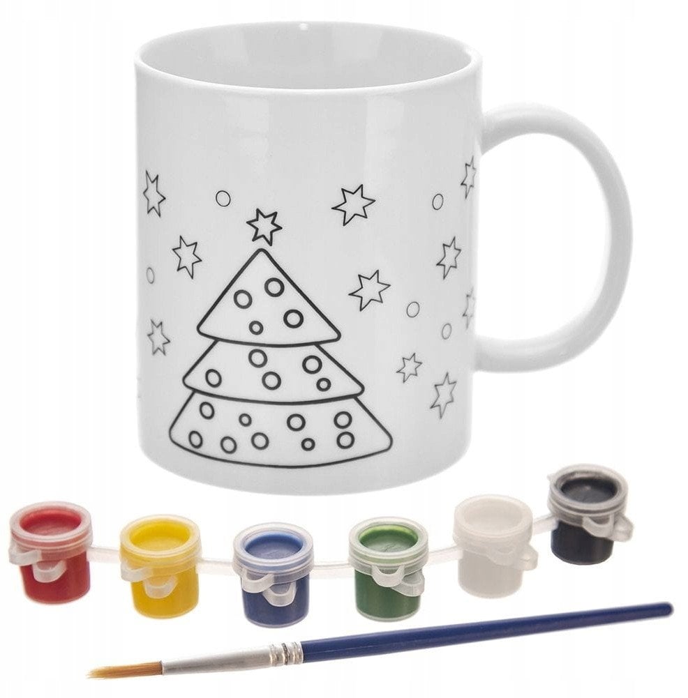 Kubek do malowania z farbkami 380ml (Q4)