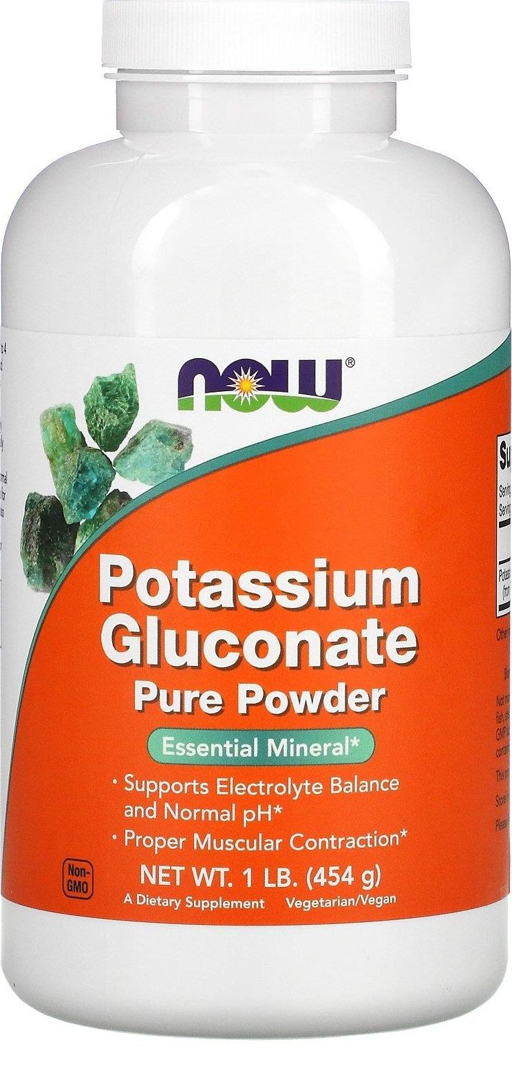 NOW Foods NOW Foods - Glukonian Potasu, Proszek, 454g
