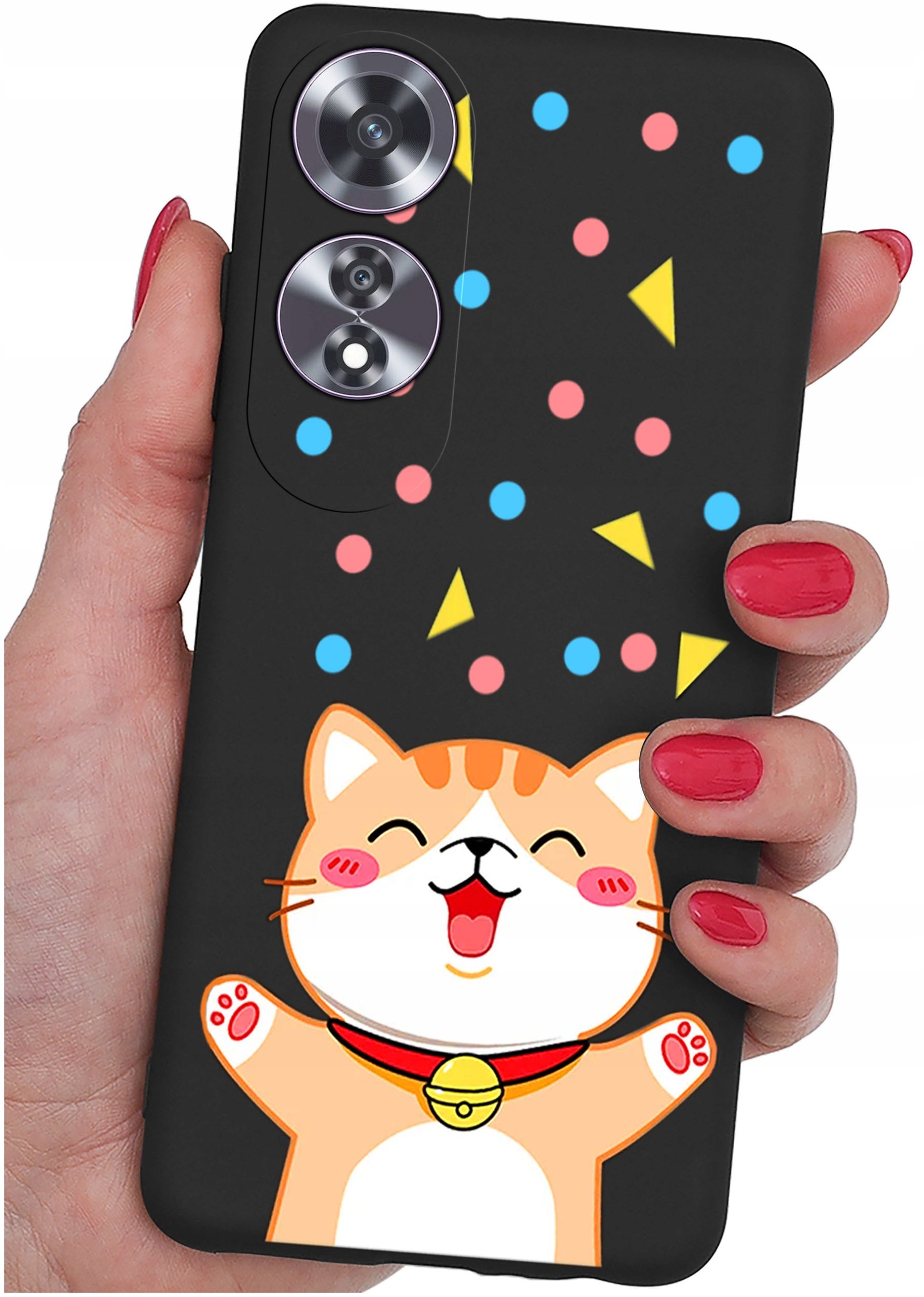 Etui do Oppo A60 4G WZORY |SILIKONOWE MATT CASE + SZKŁO 9H